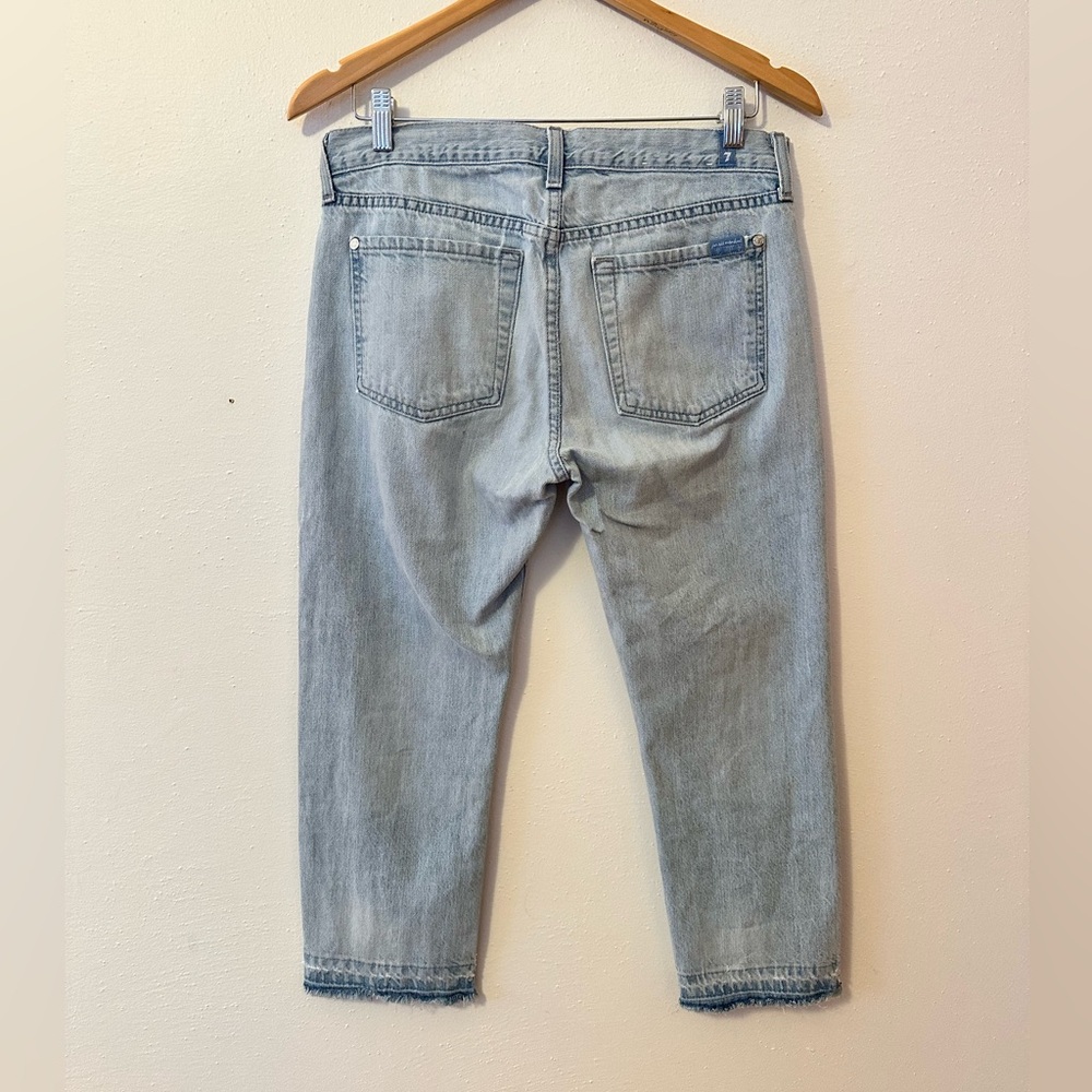 7 For All Mankind Women’s Cropped Relaxed Skinny Jeans Size 27